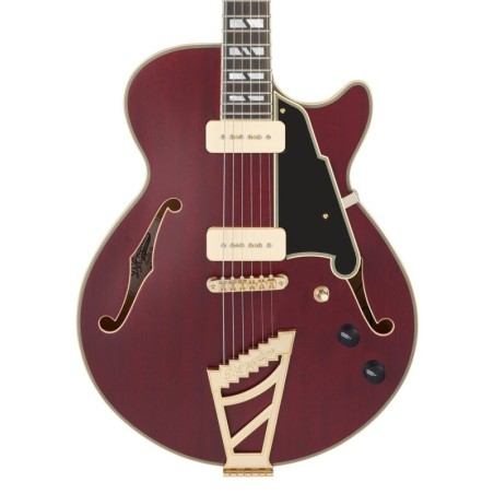 D'Angelico Deluxe SS Satin Trans Wine