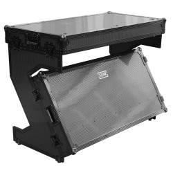 UDG U91072BL Ultimate Flight Case Portable Z-Style DJ Table BLK Plus