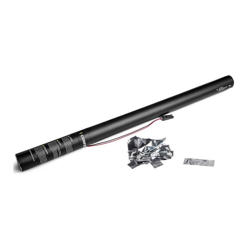 THE CONFETTI MAKER Electric Slow-Fall Confetti Cannon 80 cm Silver