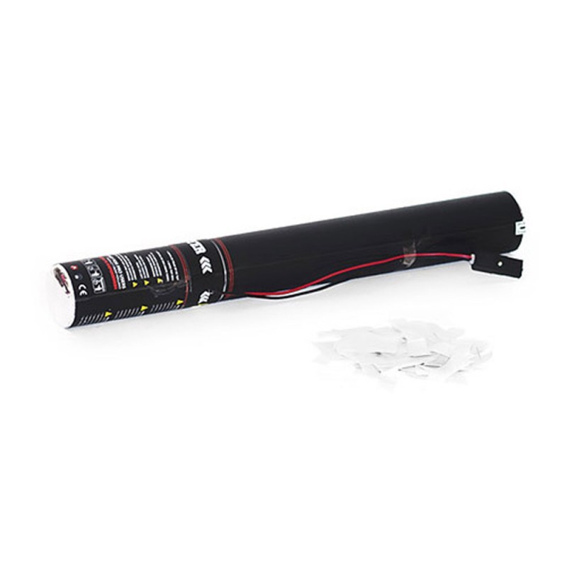 THE CONFETTI MAKER Electric Slow-Fall Confetti Cannon 50 cm White