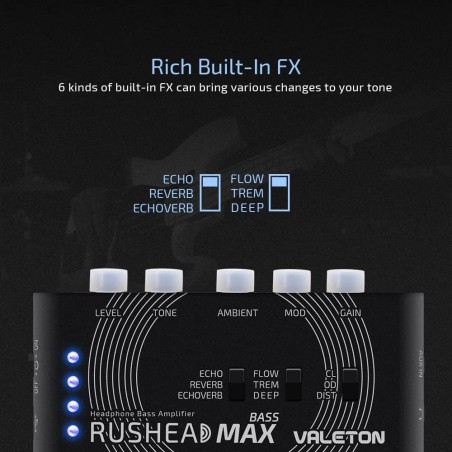 Valeton RH-101 Rushead Max Pocket Amp Bass