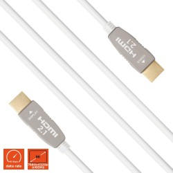 celexon UHD Optical Fibre HDMI 2.1 8K Active Cable 15m White