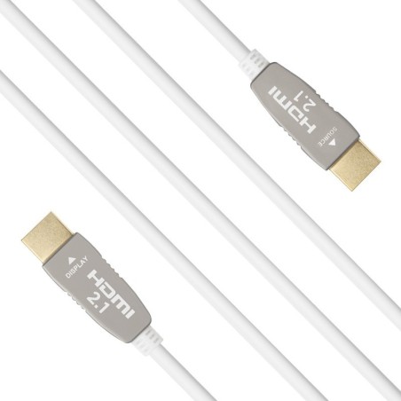 celexon UHD Optical Fibre HDMI 2.1 8K Active Cable 15m White