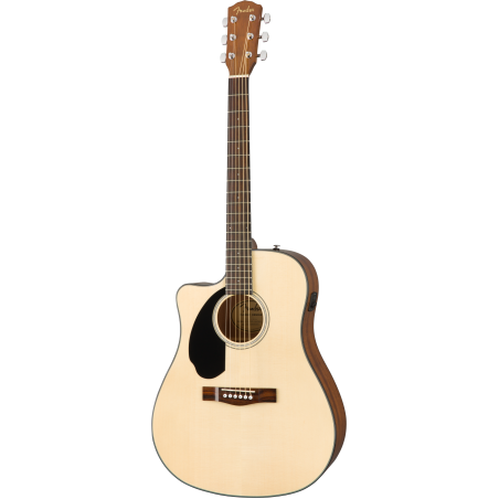 Fender CD-60SCE Left-Hand Natural Walnut