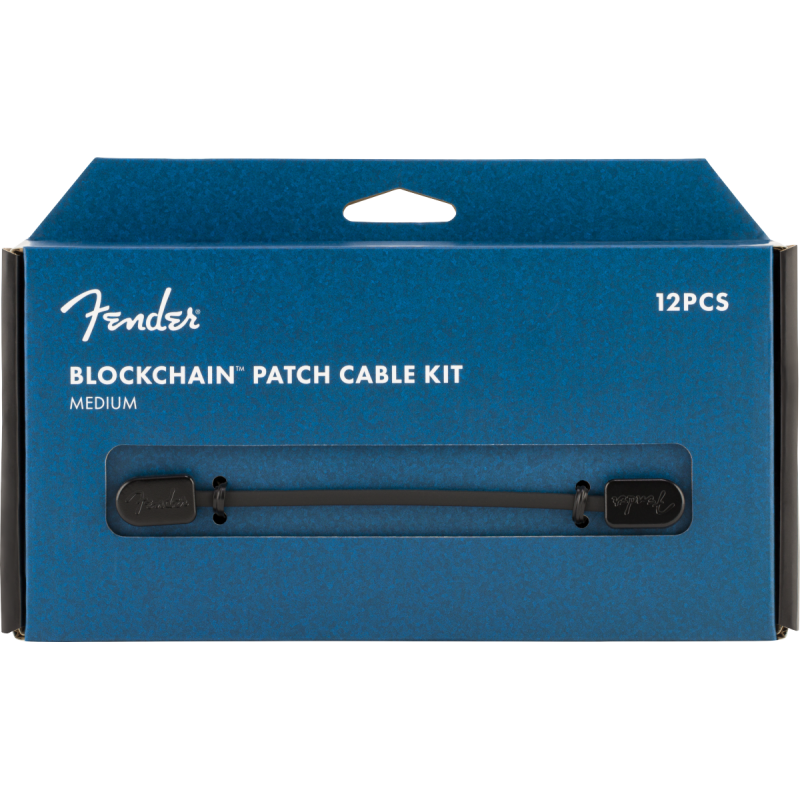 Fender Blockchain Patch Cable Kit Medium Black