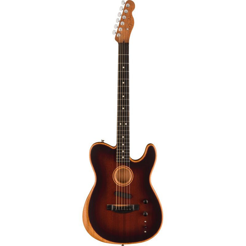 Fender American Acoustasonic Telecaster All-Mahogany EB Bourbon Burst
