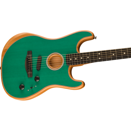 Fender Limited Edition American Acoustasonic Stratocaster EB Aqua Teal
