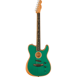 Fender DE American Acoustasonic Telecaster Channel-Bound Neck EB Aqua Teal