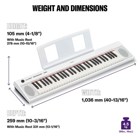 YAMAHA NP-12WH Piaggero White