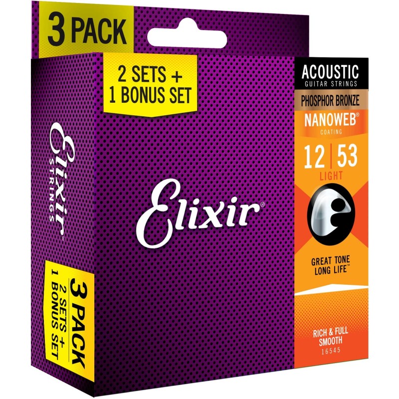 Elixir Strings 3x2 Pack 16545