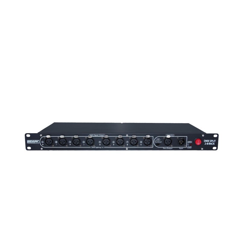Power Lighting Dmx split 2-8 rack