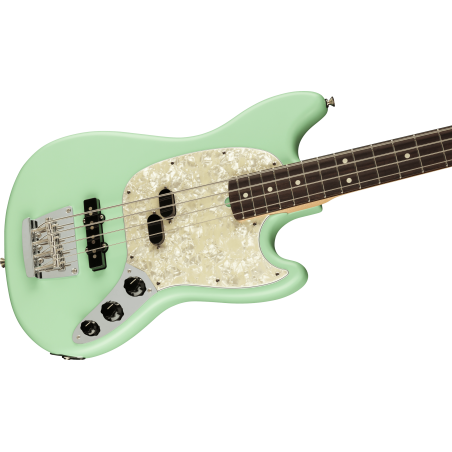 Fender American Performer Mustang Bass RW Satin Surf Green