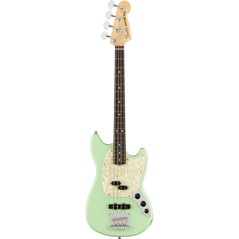Fender American Performer Mustang Bass RW Satin Surf Green