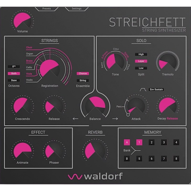 Waldorf Streichfett Plugin