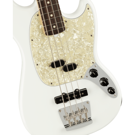 Fender American Performer Mustang Bass RW Arctic White