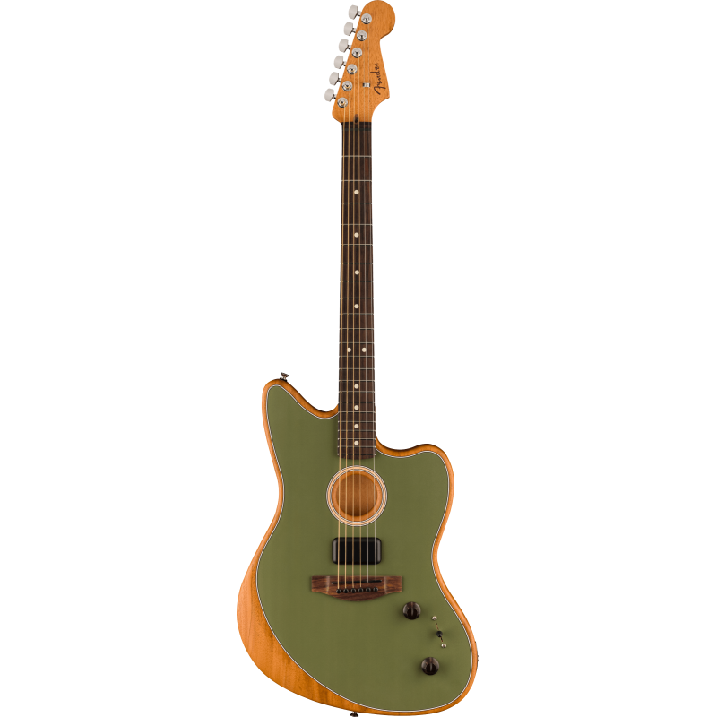 Fender Acoustasonic Player Jazzmaster RW Antique Olive