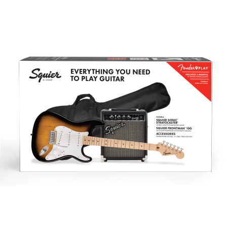 Squier Sonic Stratocaster Pack MN 2-Color Sunburst
