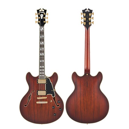 D'angelico Deluxe DC Satin Brown Burst