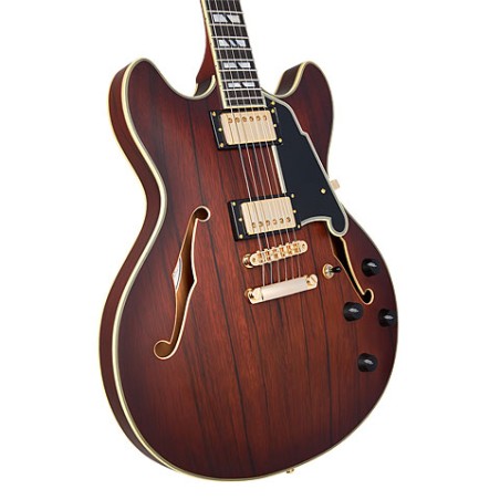 D'angelico Deluxe DC Satin Brown Burst