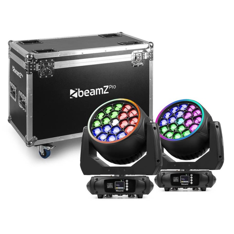 Beamz MHL1940 2pz con flightcase