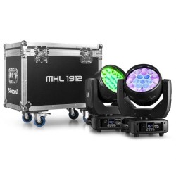 Beamz MHL1912 2pz con flightcase