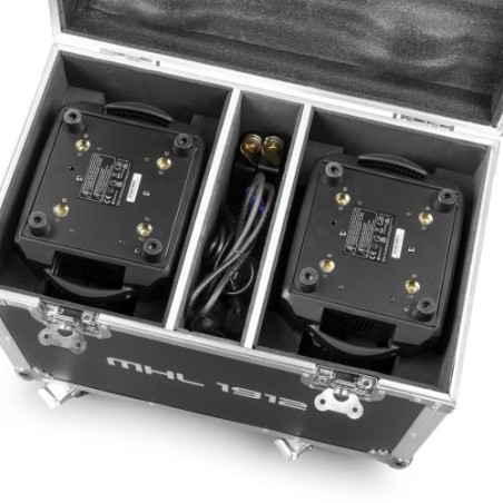 Beamz MHL1912 2pz con flightcase