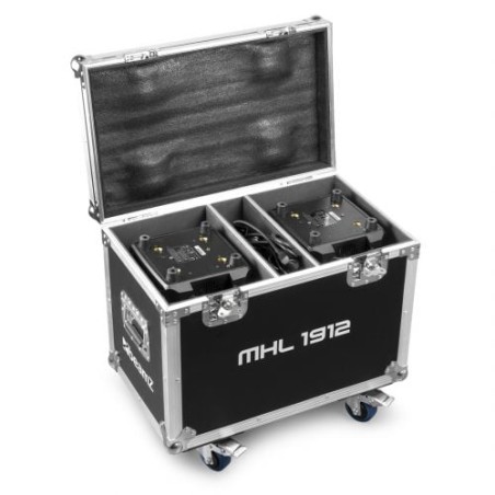 Beamz MHL1912 2pz con flightcase