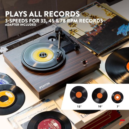 Fenton RP112D Record Player Darkwood