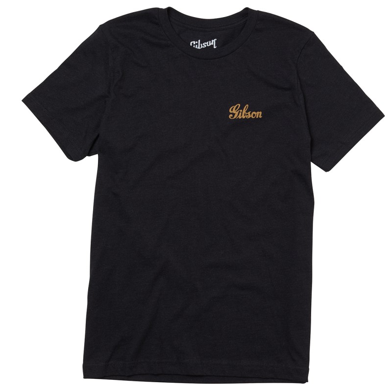 Gibson Banner Logo Tee Black Medium