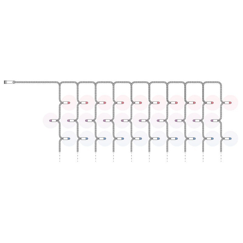 Twinkly Pro Capsule Curtain 10x25 RGB LED Clear
