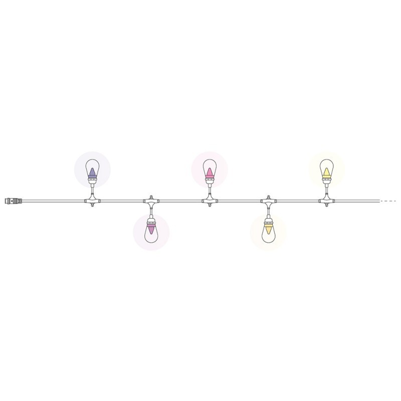 Twinkly Pro S14 Bulb Strings 50 RGB LED Black