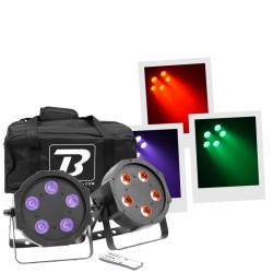 BoomToneDJ Flat Par 5x5W 4in1 Set