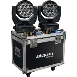 Algam Lighting Kit 2x Wash MW19X15Z + Flightcase