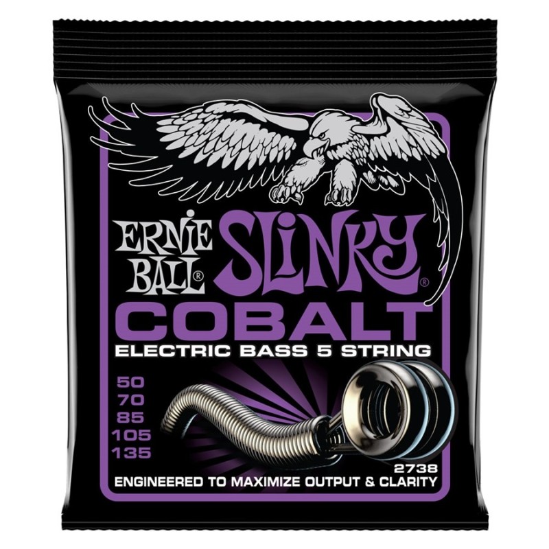 Ernie Ball 2738 Power Slinky COB 5 Bass 50-135