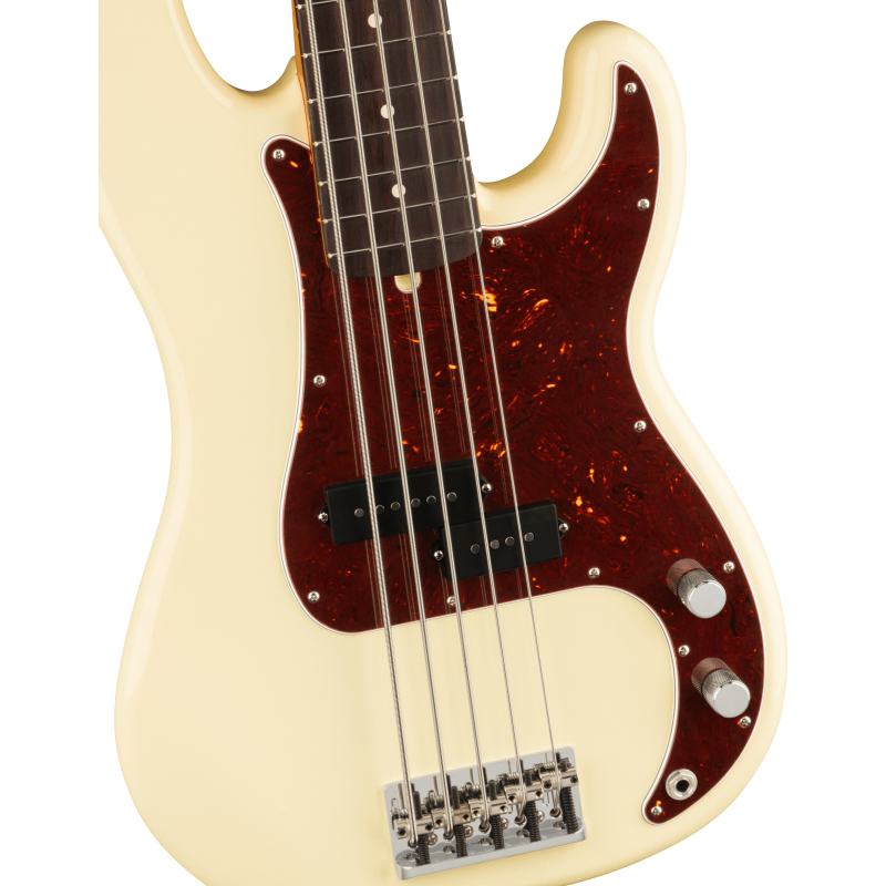 Fender American Professional II Precision Bass V RW Olympic White