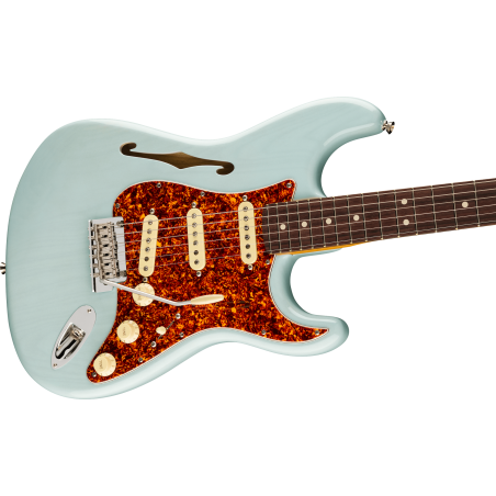 Fender American Professional II Stratocaster Thinline RW Transparent Daphne Blue