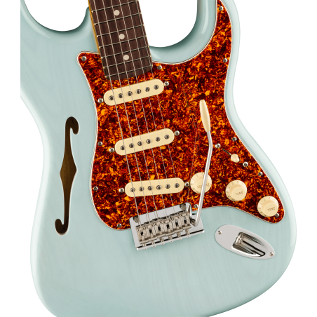 Fender American Professional II Stratocaster Thinline RW Transparent Daphne Blue