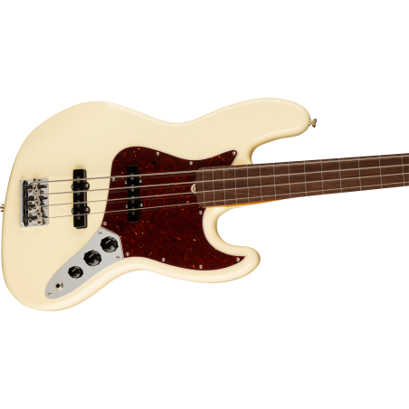 Fender American Professional II Jazz Bass Fretless RW Olympic White