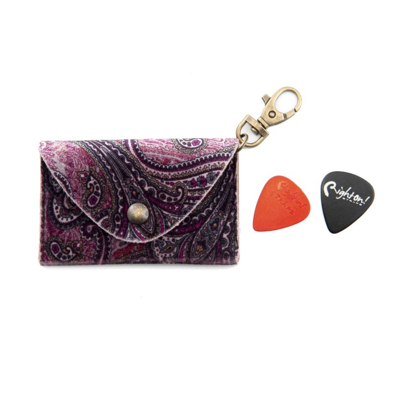 RightOn Straps Pick Pounch Paisley Burgundy