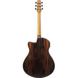 Ibanez AAM70CE-TBN Transparent Charcoal Burst Low Gloss Top