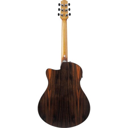 Ibanez AAM70CE-TBN Transparent Charcoal Burst Low Gloss Top