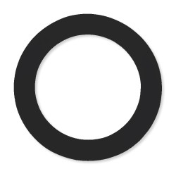 Aquarian Black Port Hole 5"