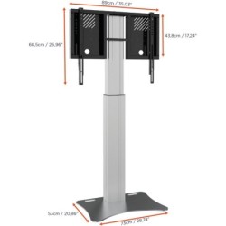celexon Expert Electrically Height-Adjustable Display Stand Adjust 4286PS 70 cm