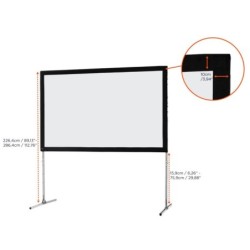 celexon Folding Frame Screen Mobil Expert 305 x 190 cm Front Projection
