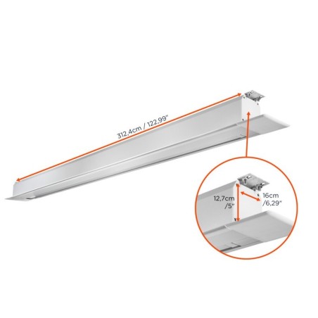 celexon Recessed Ceiling Screen Motor Professional Plus 280 x 280 cm