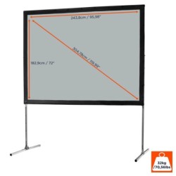 celexon Folding Frame Screen Mobil Expert 244 x 183 cm Rear Projection