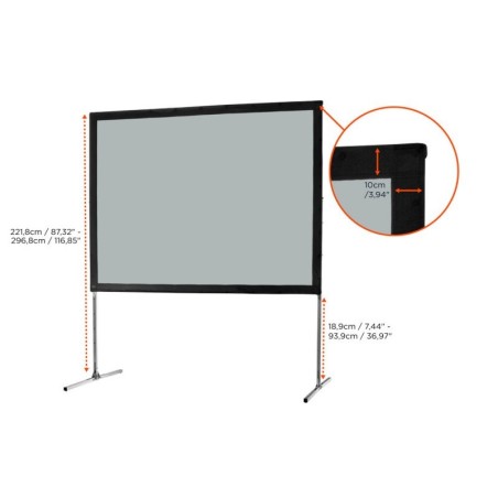 celexon Folding Frame Screen Mobil Expert 244 x 183 cm Rear Projection