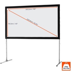 celexon Folding Frame Screen Mobil Expert 203 x 114 cm Front Projection