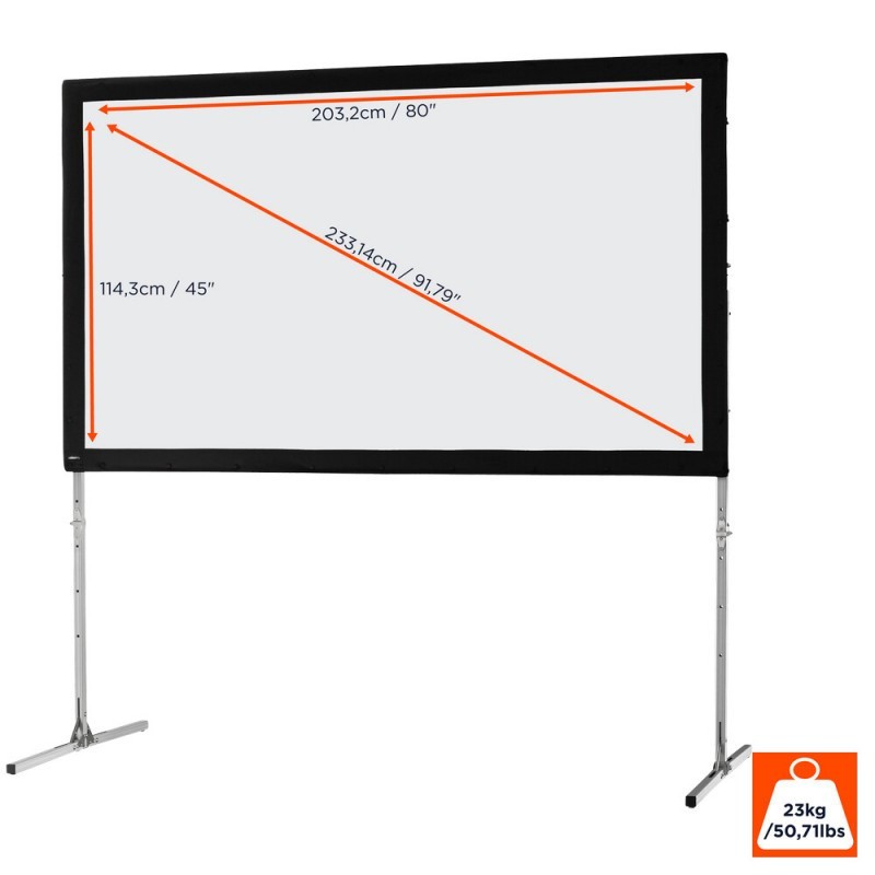 celexon Folding Frame Screen Mobil Expert 203 x 114 cm Front Projection