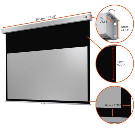 celexon Canvas Roller Blind Professional Plus 280 x 158 cm